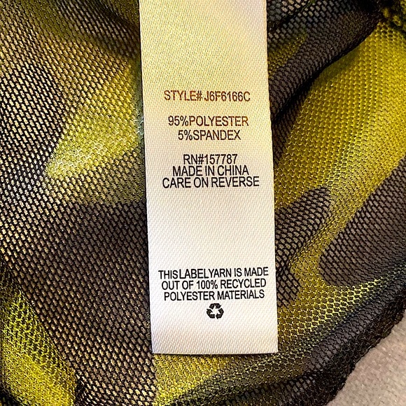 NWT Jolie & Joy by FCT, Shear Camo Bodysuit, Sz. M - Picture 6 of 12